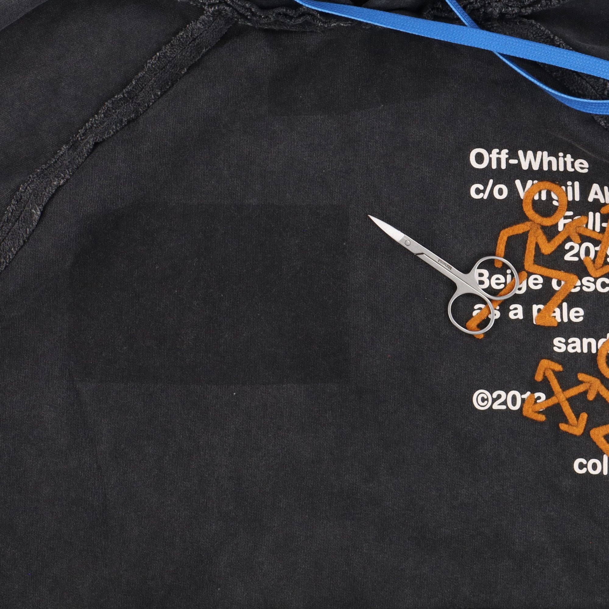 Off-White Washed Black Pictogram Incompiuto Oversized Logo Hoodie Size M / US 6-8 / IT 42-44 - 7 Thumbnail