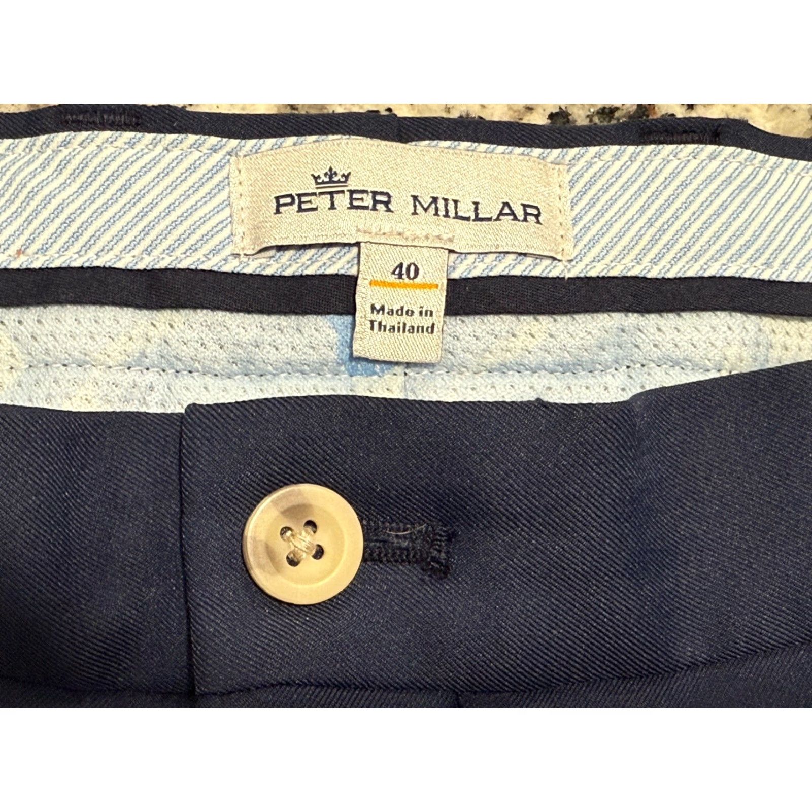 Peter Millar Peter Millar Chino Shorts Mens 40 Regular 9in Inseam Port Blue Size US 40 / EU 56 - 4 Thumbnail