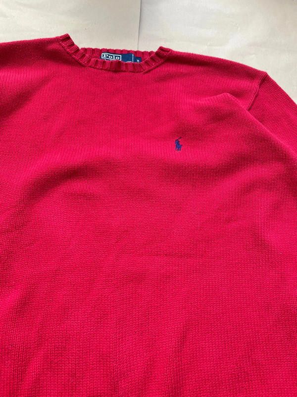 Polo Ralph Lauren Polo Ralph Lauren 90s crewneck Knitted Men red M Sweater Size US M / EU 48-50 / 2 - 6 Thumbnail
