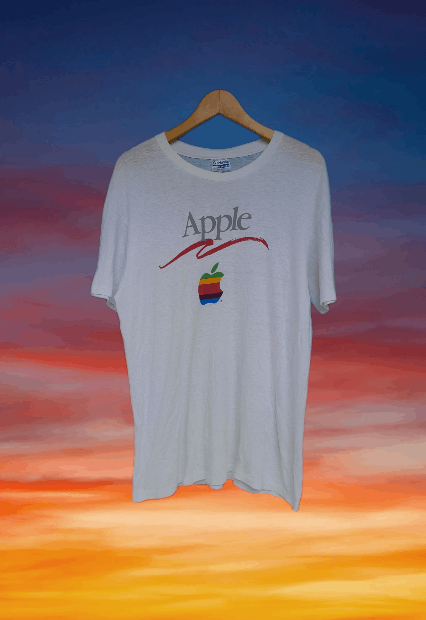 Apple × Rap Tees × Vintage Streetwear Vintage 80s Apple Mac logo T-Shirt Size US M / EU 48-50 / 2 - 1 Thumbnail