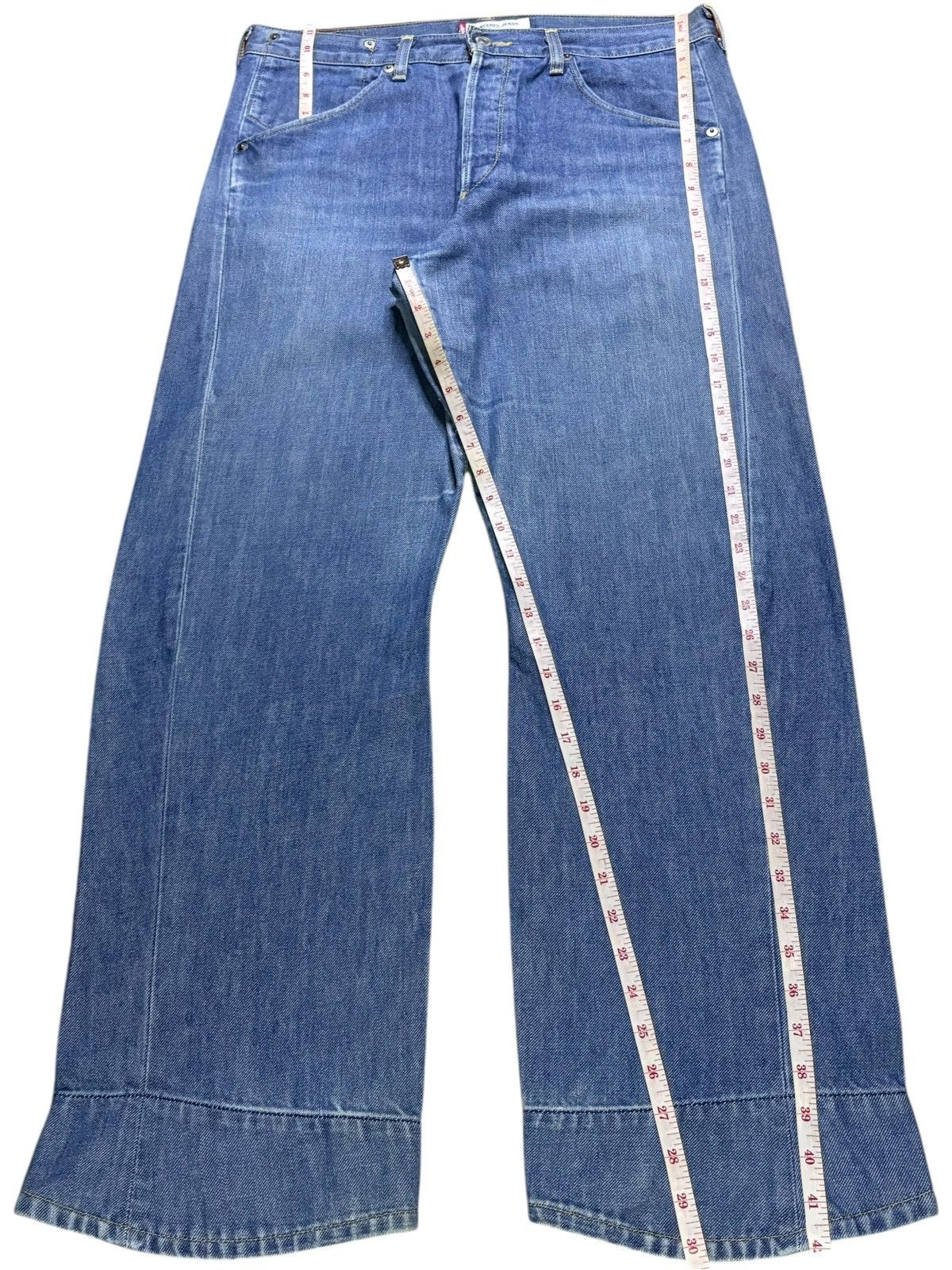 Levi's Vintage 90s Levis Engineered Faded Wash Distress Baggy Jean Size US 34 / EU 50 - 13 Thumbnail