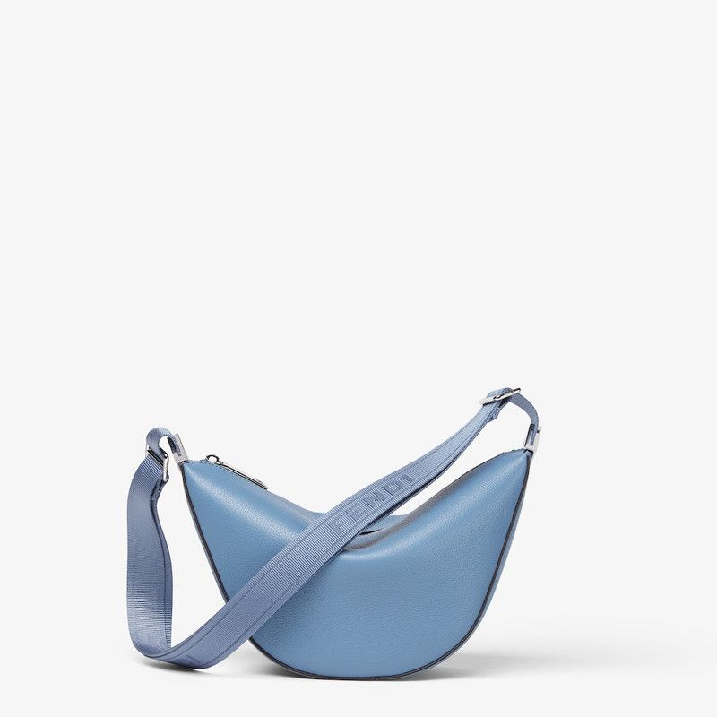 Fendi o1s1wg110526 Fendi Roma Leather Fendi Melon Small in Blue Size ONE SIZE - 1 Thumbnail