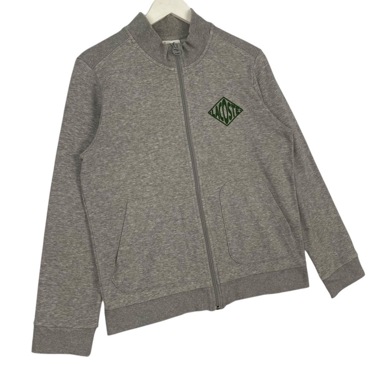 Lacoste × Vintage Vintage Lacoste Hoodie Small Logo Embroidered Gray Size US M / EU 48-50 / 2 - 3 Thumbnail