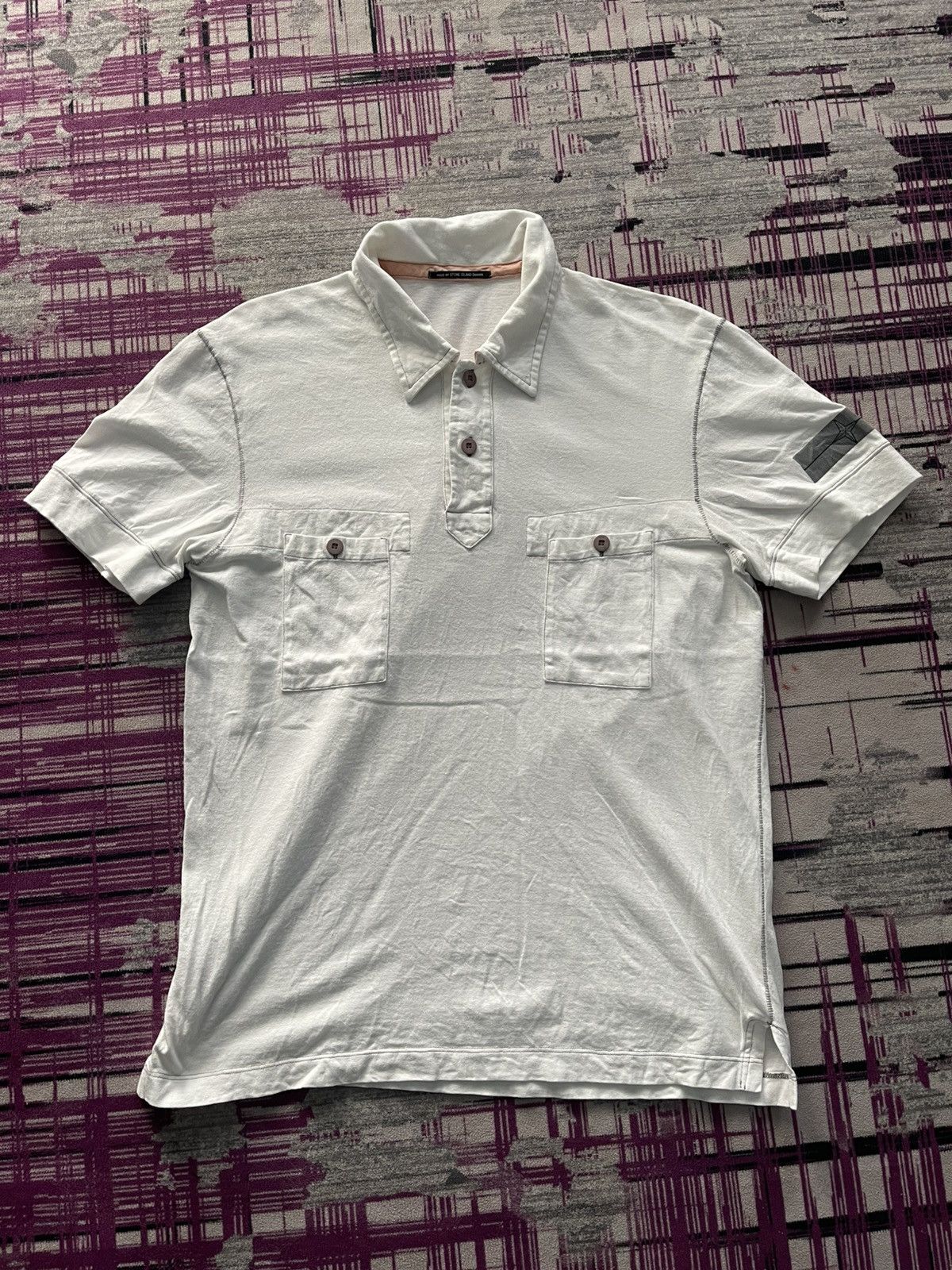 Stone Island VINTAGE STONE ISLAND DENIMS DOUBLE POCKET TEE VERY RARE Size US M / EU 48-50 / 2 - 1 Thumbnail