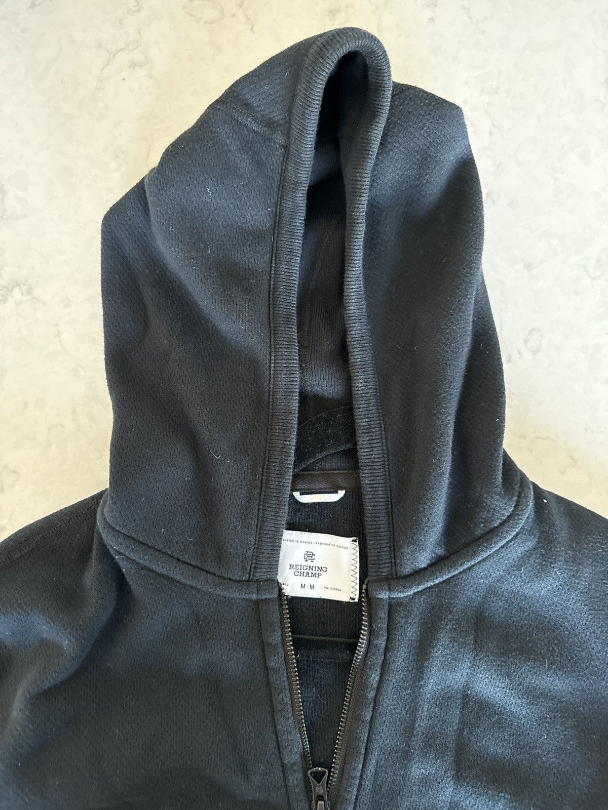 Reigning Champ Reigning Champ Double Mesh Cotton Hoodie - Black M Size US M / EU 48-50 / 2 - 4 Thumbnail