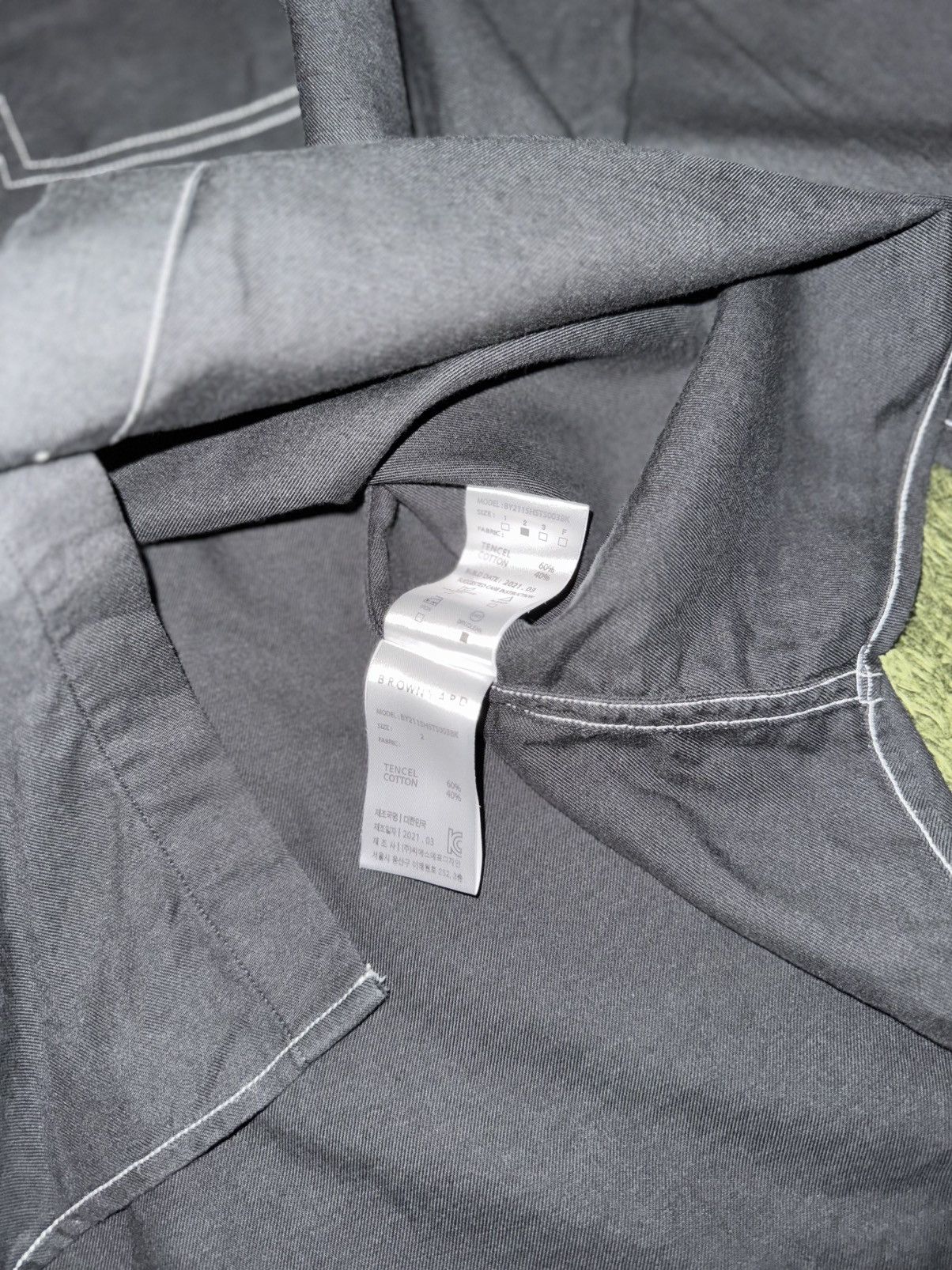 Japanese Brand [2] 8division x Brownyard Collaboration Tencel Stitch Shirt Size US XL / EU 56 / 4 - 7 Thumbnail