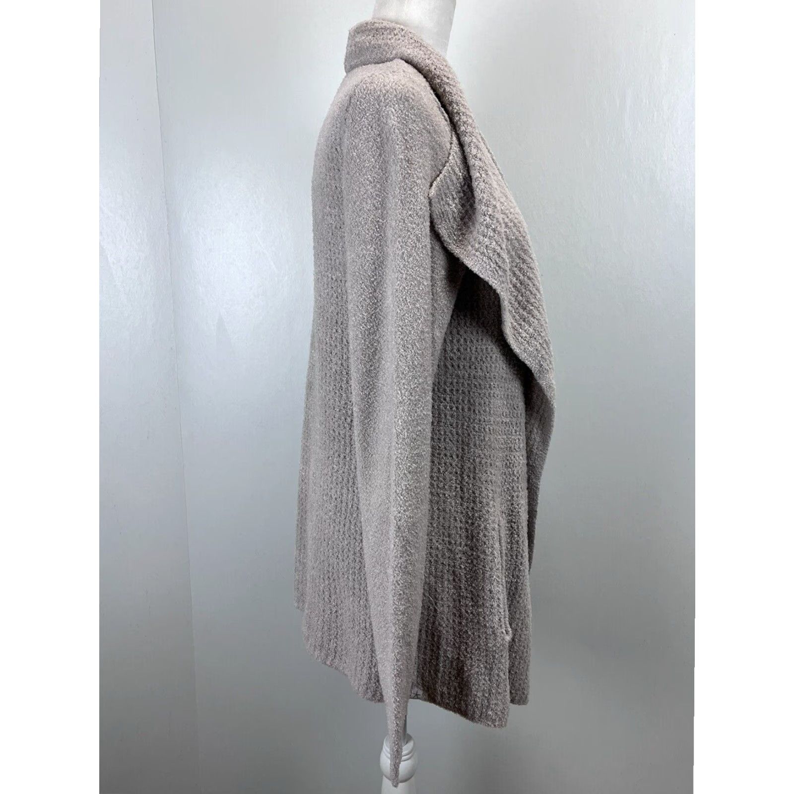 Vintage Barefoot Dreams Cozy Chic Cardigan Sweater Women's Large Pink/Grey Long Sleeve Soft Casual Size L / US 10 / IT 46 - 4 Thumbnail