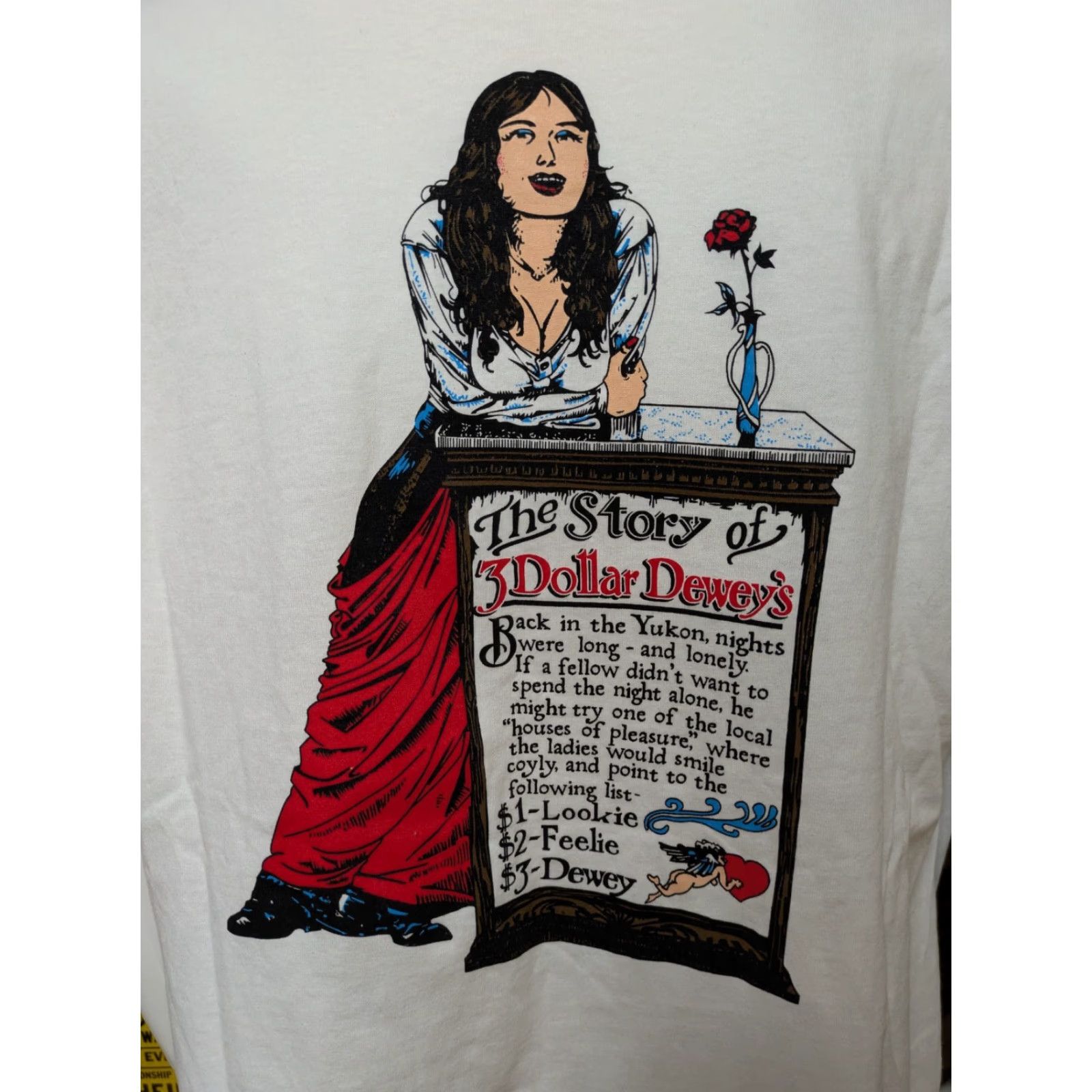 Gildan VTG T-Shirt Portland ME Three Dollar Dewey's Mug Club White 2XL Gildan Crew Neck Short Sleeve Men BARS_n/a Size US XXL / EU 58 / 5 - 4 Thumbnail