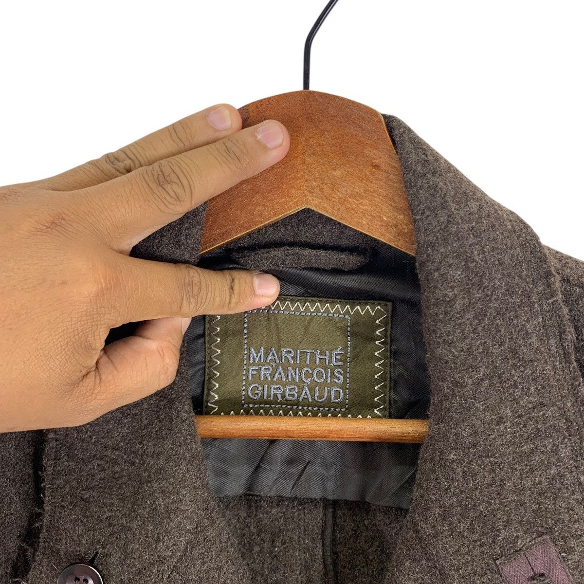Marithe + Francois Girbaud VINTAGE MARITHE FRANCOIS GIRBAUD WOOL COAT Size M / US 6-8 / IT 42-44 - 6 Thumbnail