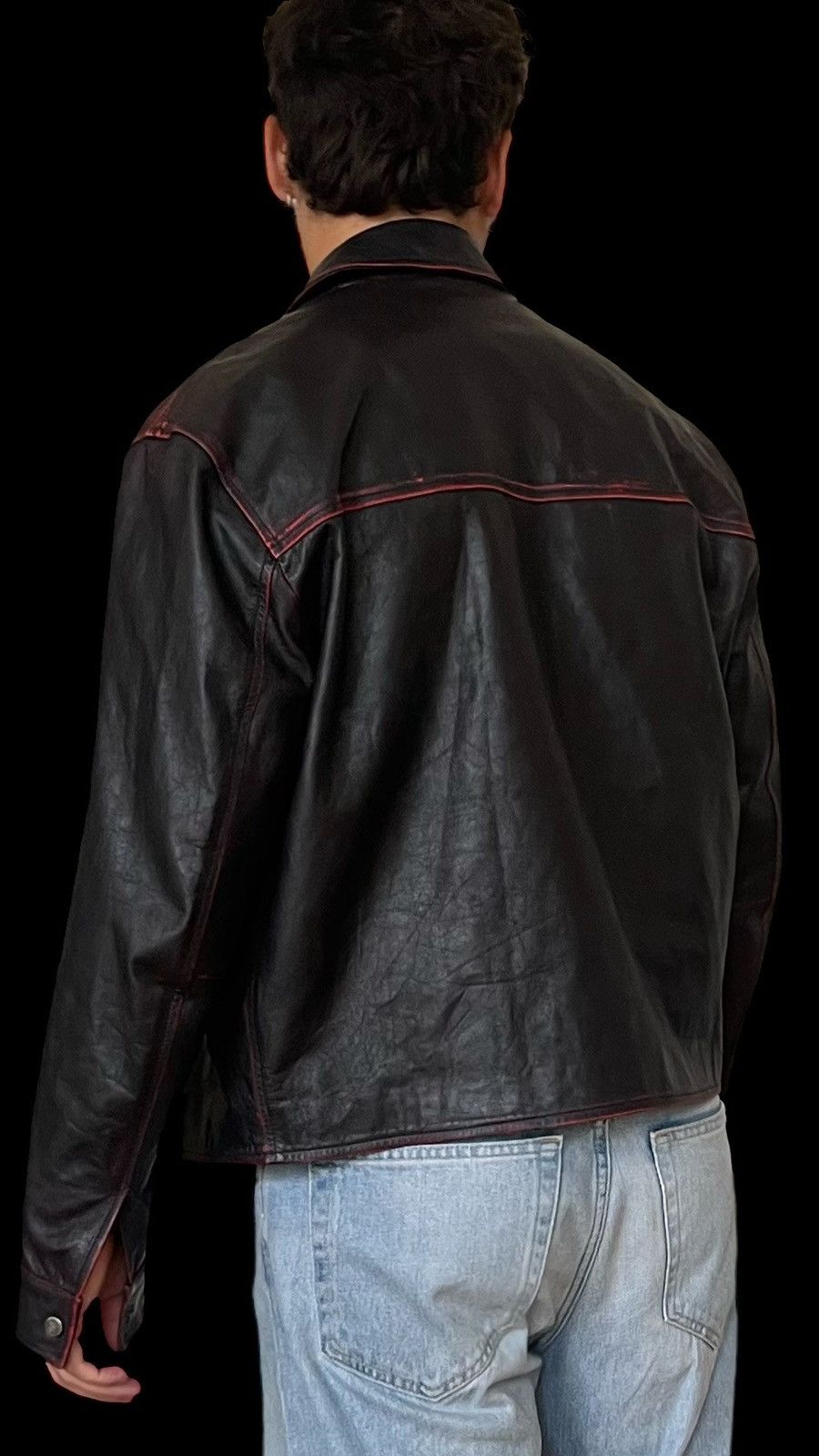 Designer × Genuine Leather 1/1 leather jacket sample made in Italy Size US M / EU 48-50 / 2 - 8 Thumbnail