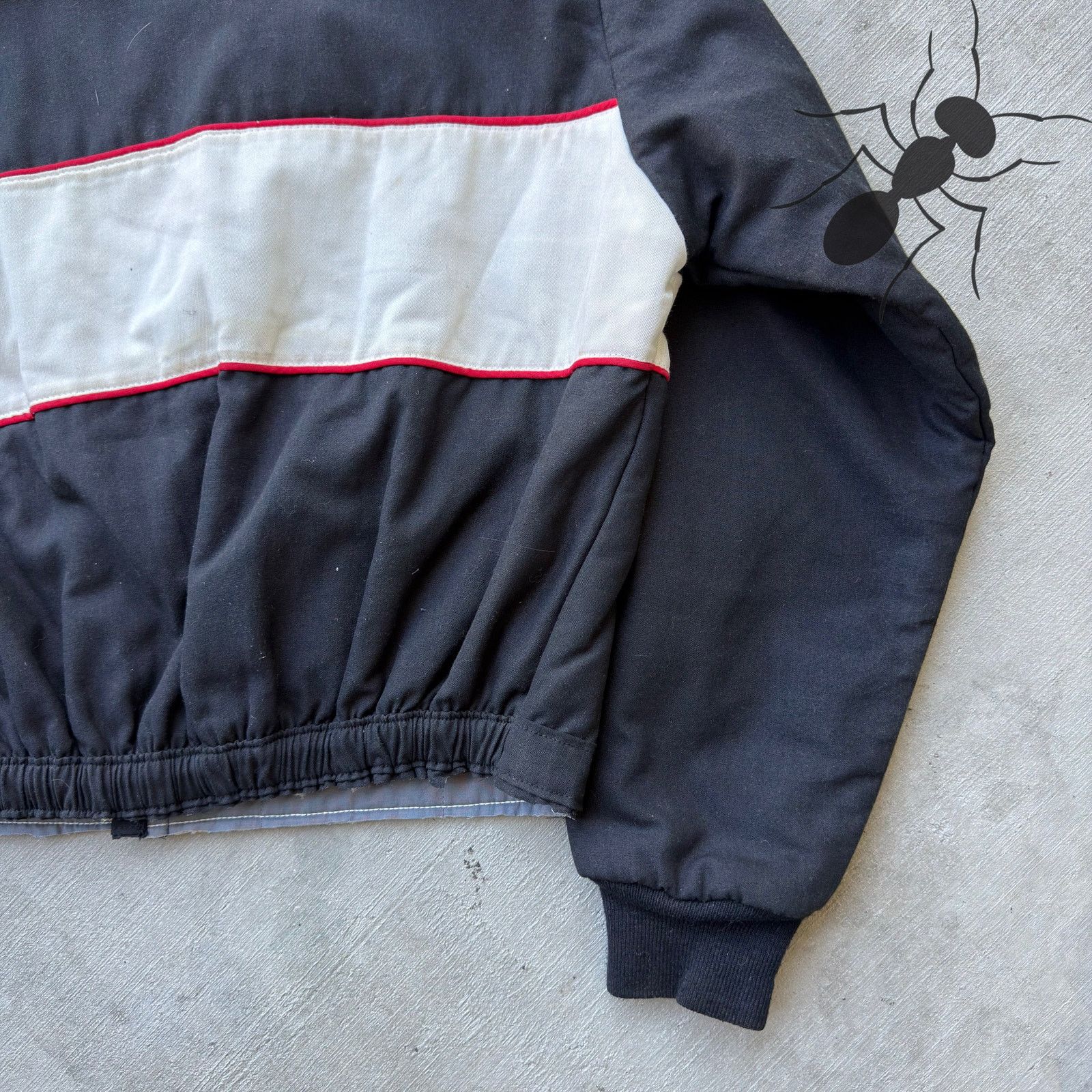 NASCAR × Vintage Black / white cropped racing work wear jacket Size US L / EU 52-54 / 3 - 8 Thumbnail