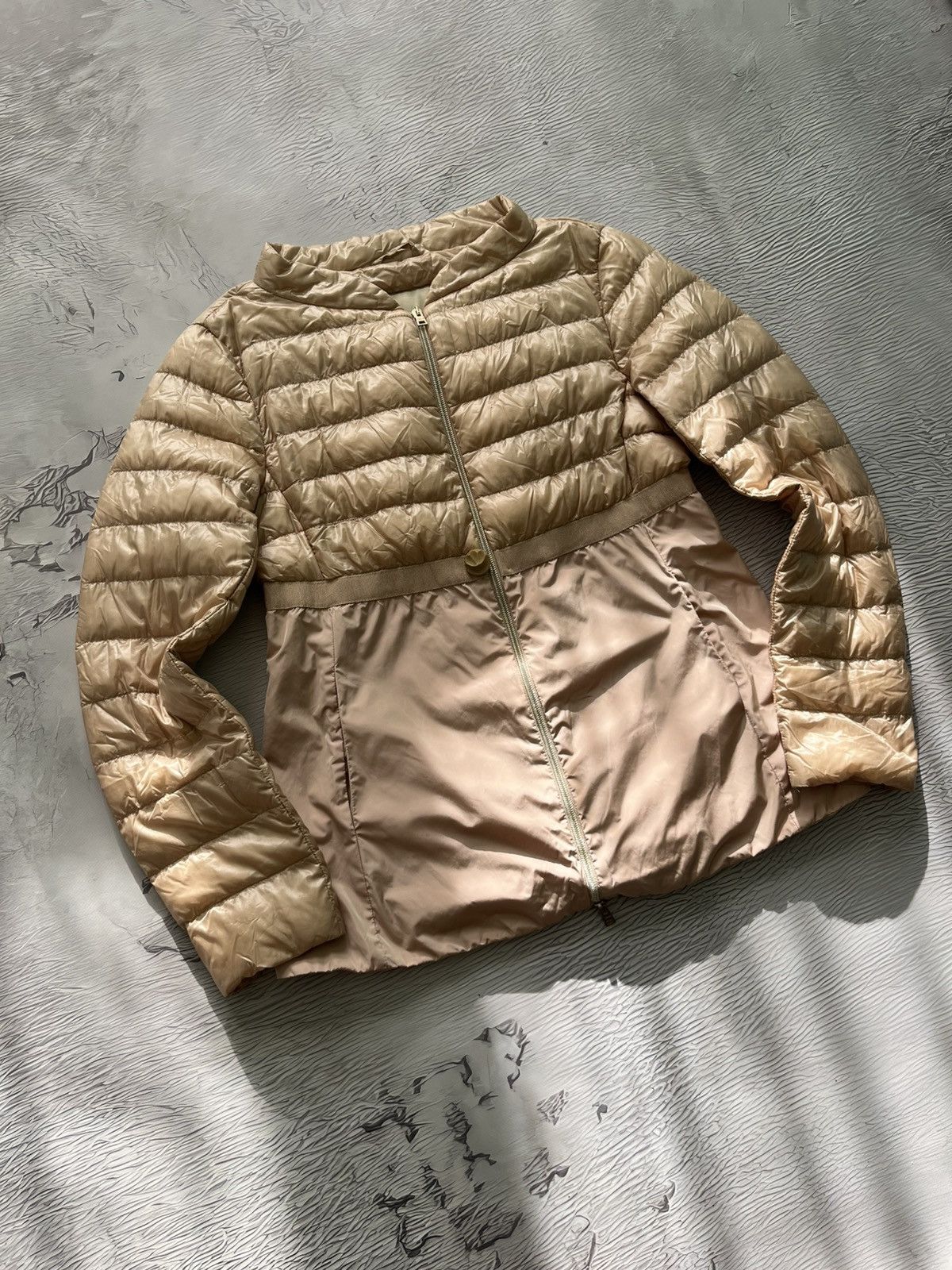Herno Herno Vintage Luxury Puffer Jacket Light Beige Size L / US 10 / IT 46 - 2 Thumbnail