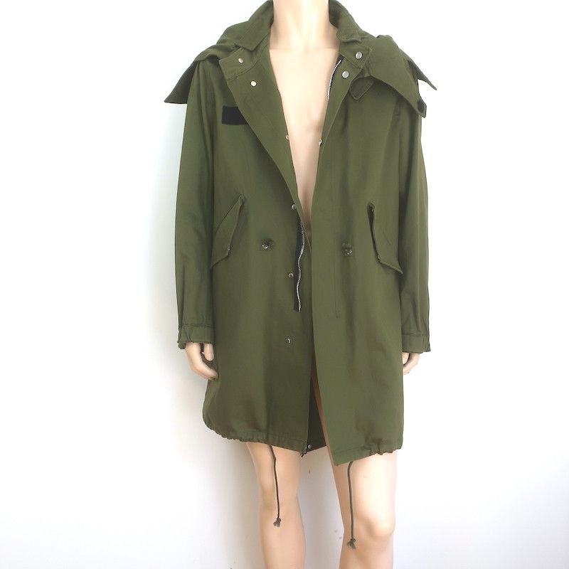 Givenchy Givenchy Wing Print Parka Green Size 50 Hooded Jacket Size US M / EU 48-50 / 2 - 5 Thumbnail