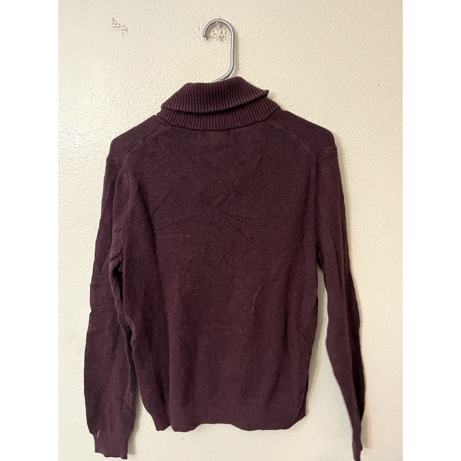 Banana Republic VINTAGE Banana Republic Sweater Mens Size Small Maroon Cozy Shawl-Collar Sweater Size US S / EU 44-46 / 1 - 3 Thumbnail
