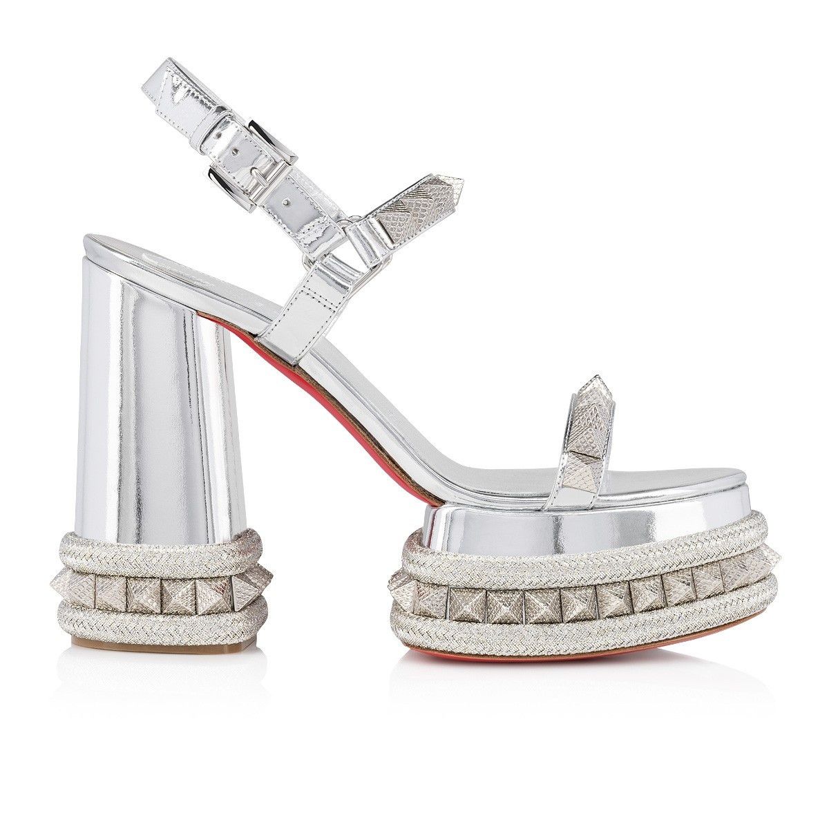 Christian Louboutin o1s1wg110325 Superaclou 130 in Silver Size US 6 / IT 36 - 1 Thumbnail