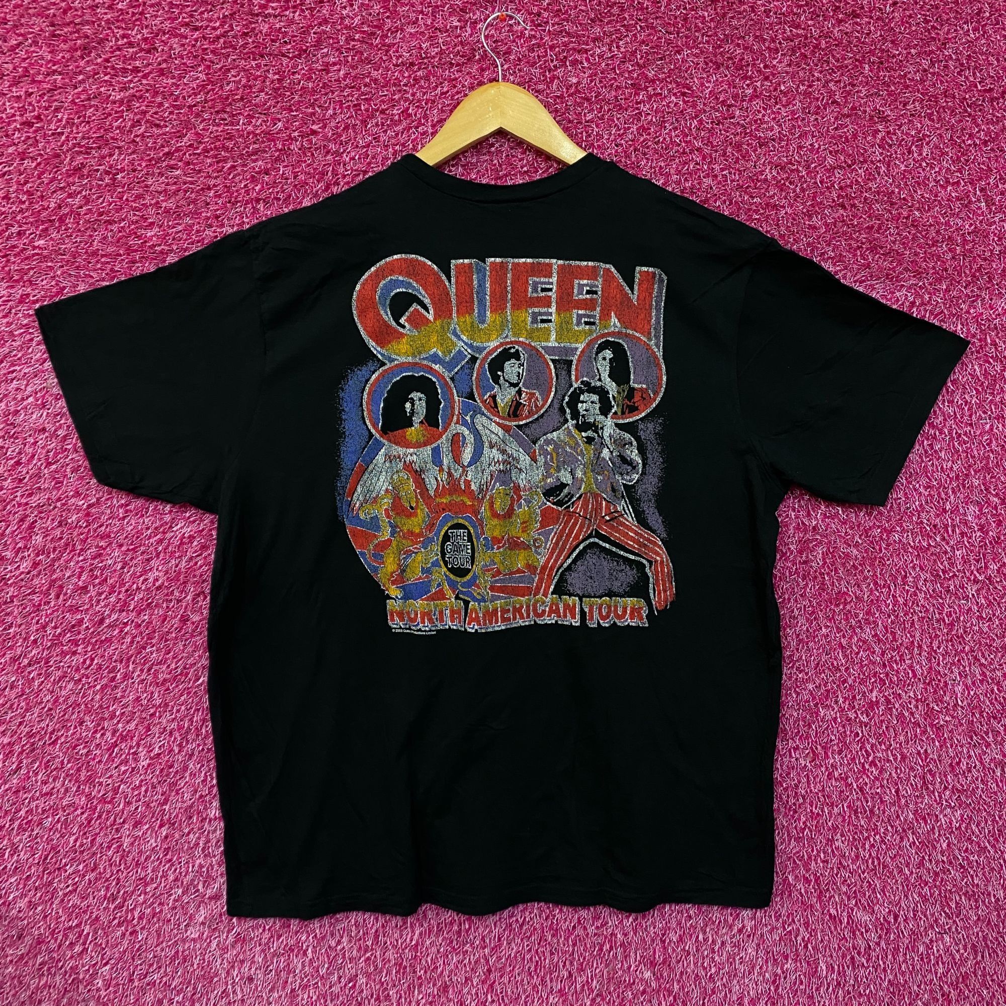 Band Tees Queen Freddie Mercury 05 North American Tour Vtg Tshirt size Size US XL / EU 56 / 4 - 3 Thumbnail