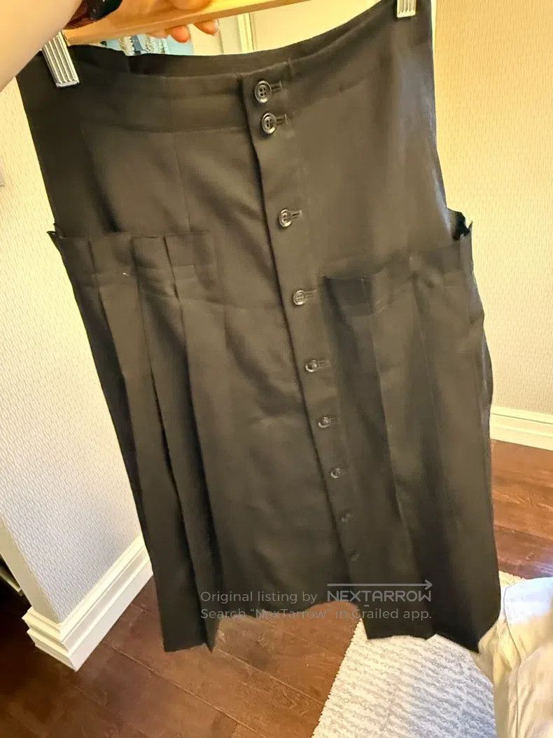 Y's Y's size 1 Asymmetrical pleated skirt Size 24" / US 00 / IT 34 - 4 Thumbnail