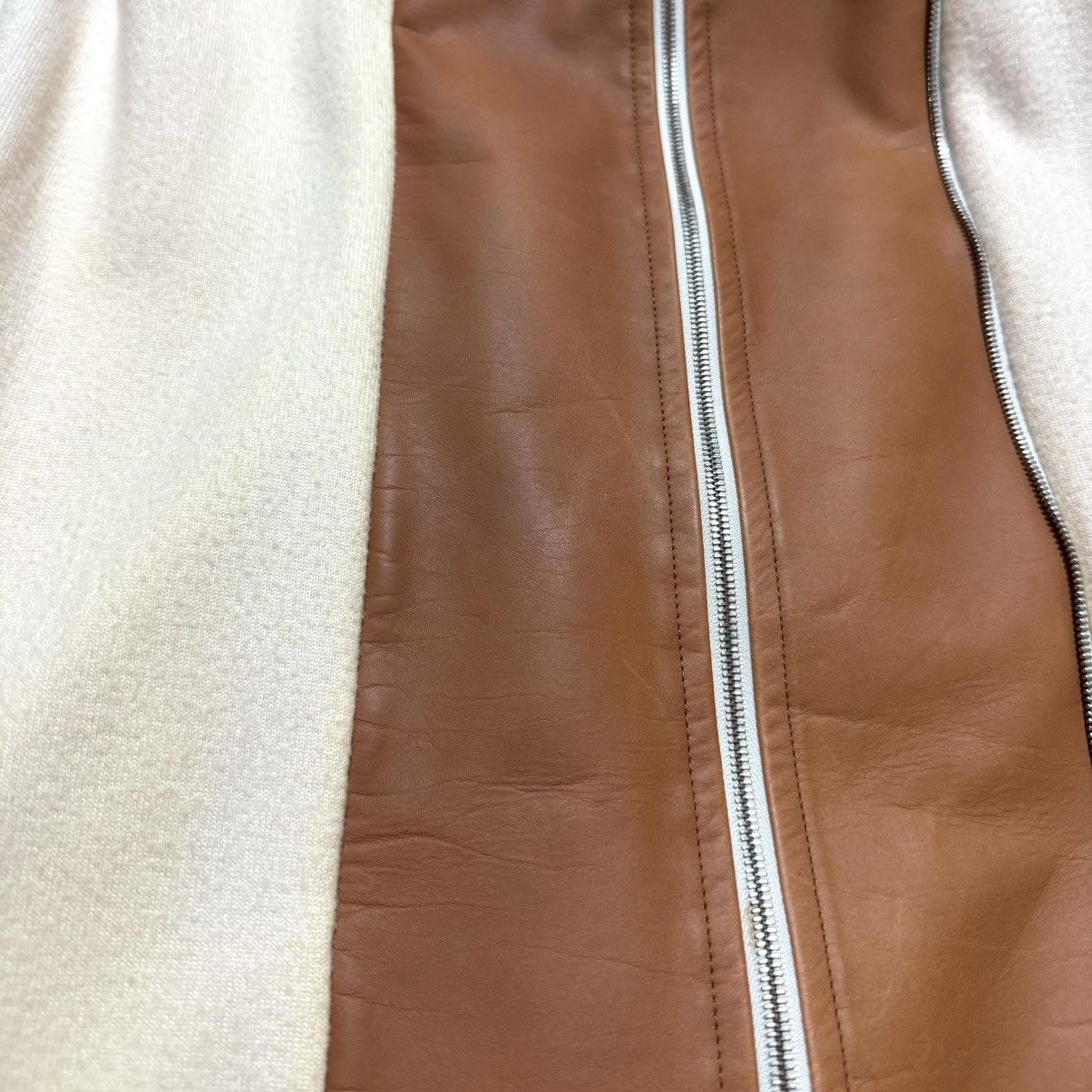 Hermes Hermes leather-switched 2-way size ZIP UP parka jacket 38 Size S / US 4 / IT 40 - 16 Thumbnail