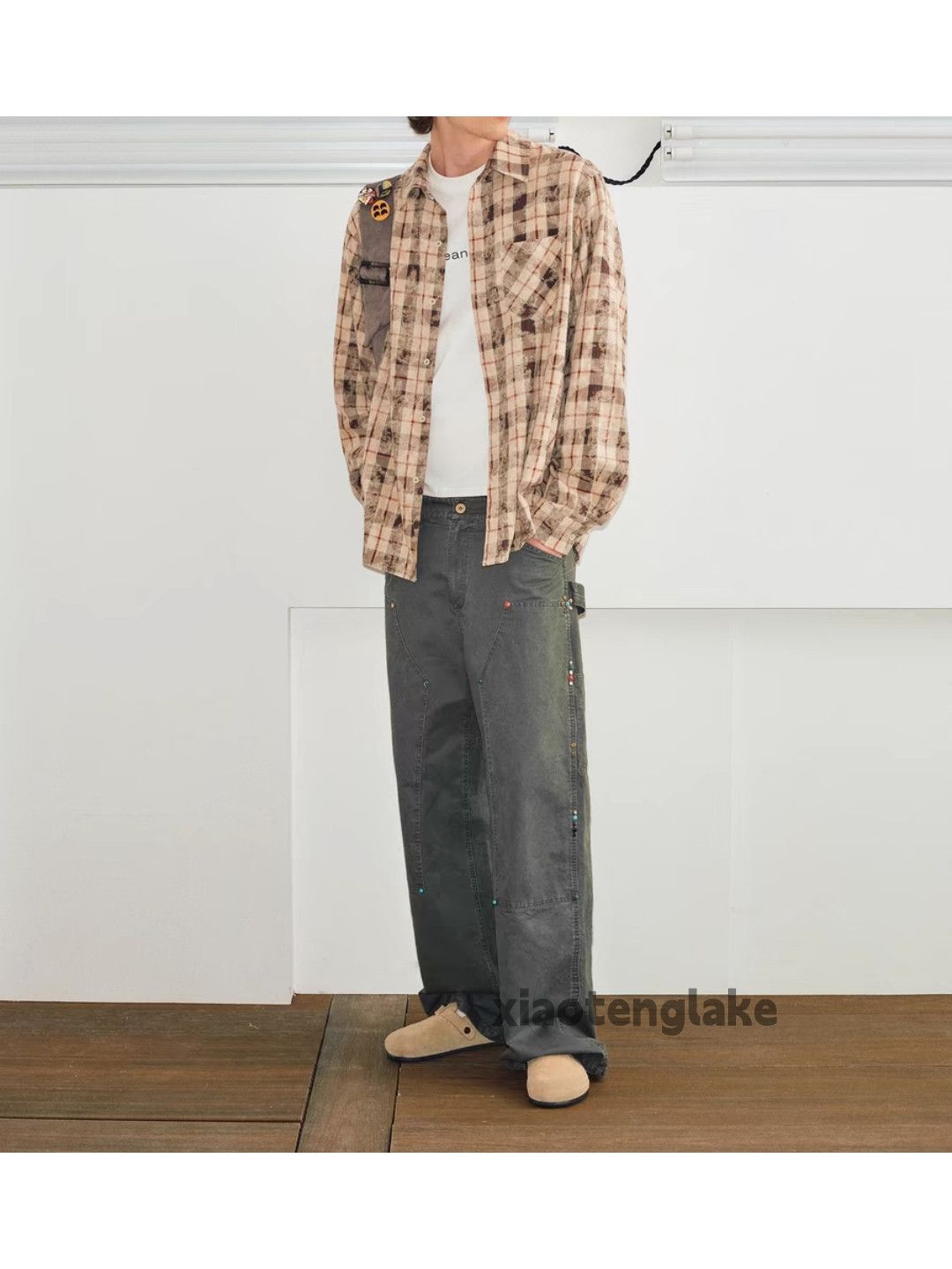 Designer × Vintage utility loose baggy yuppie workwear carpenter pants Size US 31 - 4 Thumbnail