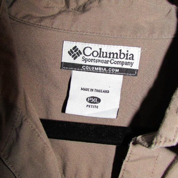 Columbia Columbia XL Petite Tan Camp Shirt Size XL / US 12-14 / IT 48-50 - 3 Thumbnail