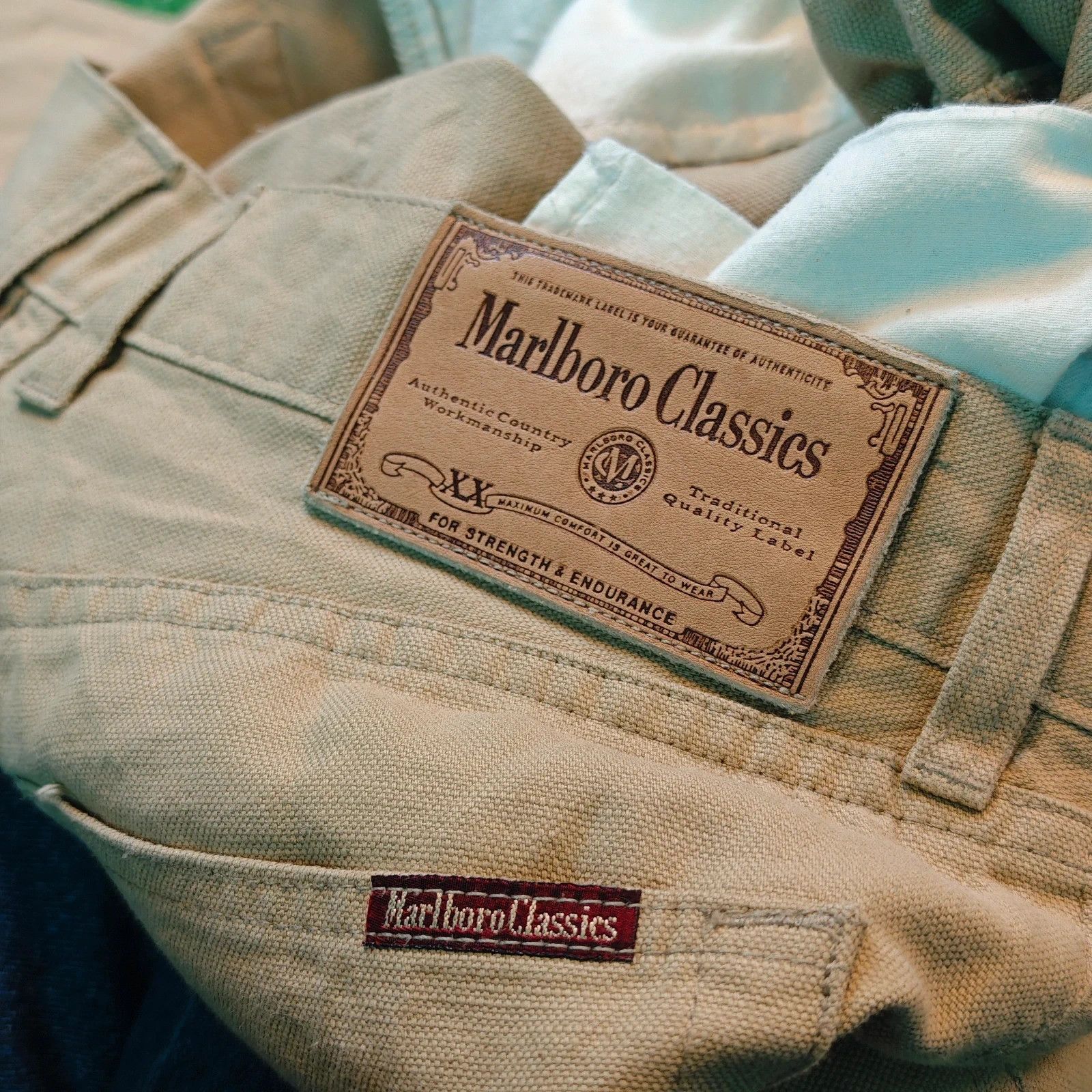 Marlboro Classics Vintage Marlboro Classics Jeans Mens 32x34 Straight beige Size US 32 / EU 48 - 8 Thumbnail