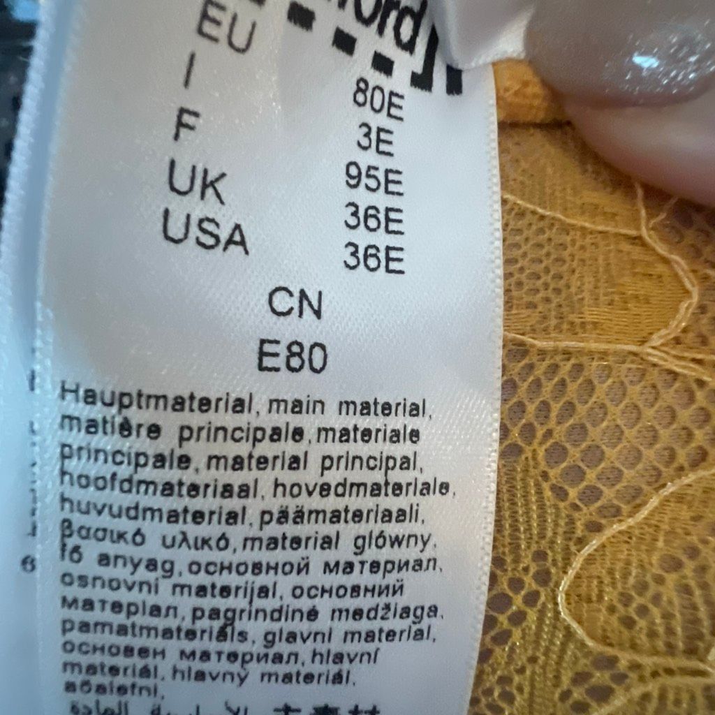 Wolford NWT Wolford Magnolia Lace Push-Up Demi Bra Mango Yellow 80E Size ONE SIZE - 11 Thumbnail