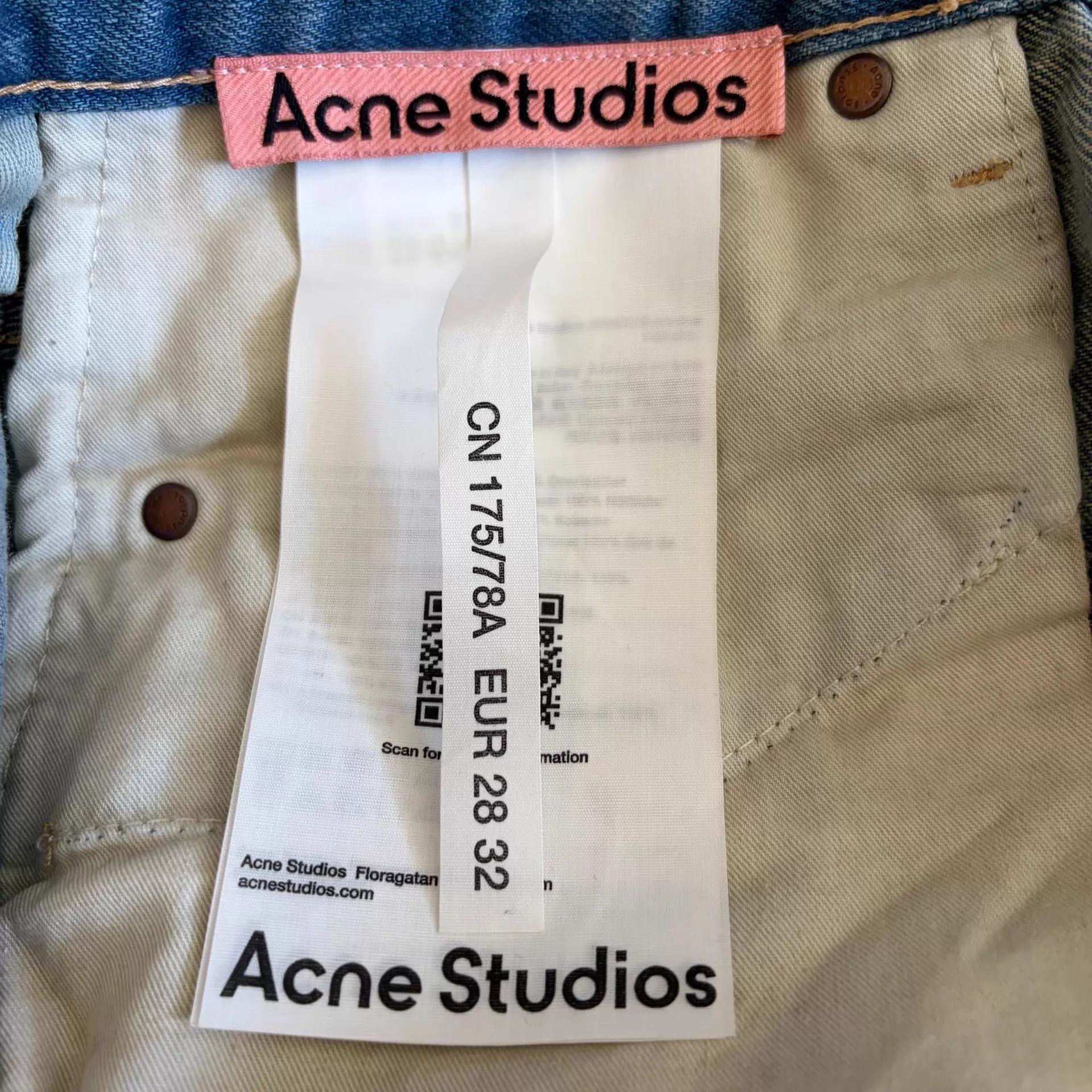 Acne Studios Acne Studios FW25 2006F Scimitar Wide Leg Jeans 28 New Size 28" / US 6 / IT 42 - 3 Thumbnail