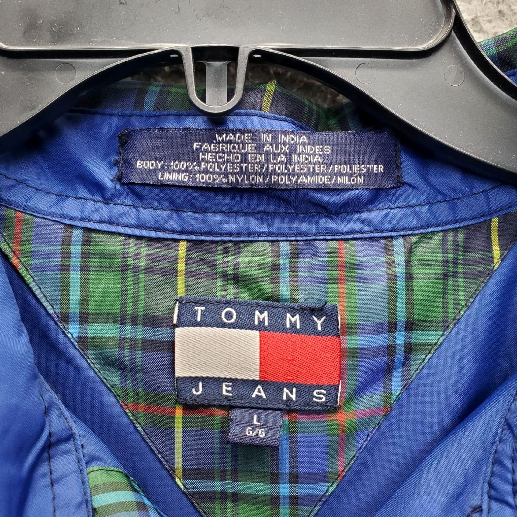 Tommy Hilfiger Tommy Hilfiger Shirt Men L Multi Plaid Water Resistant Long Sleeve Button-Up Size US L / EU 52-54 / 3 - 7 Thumbnail