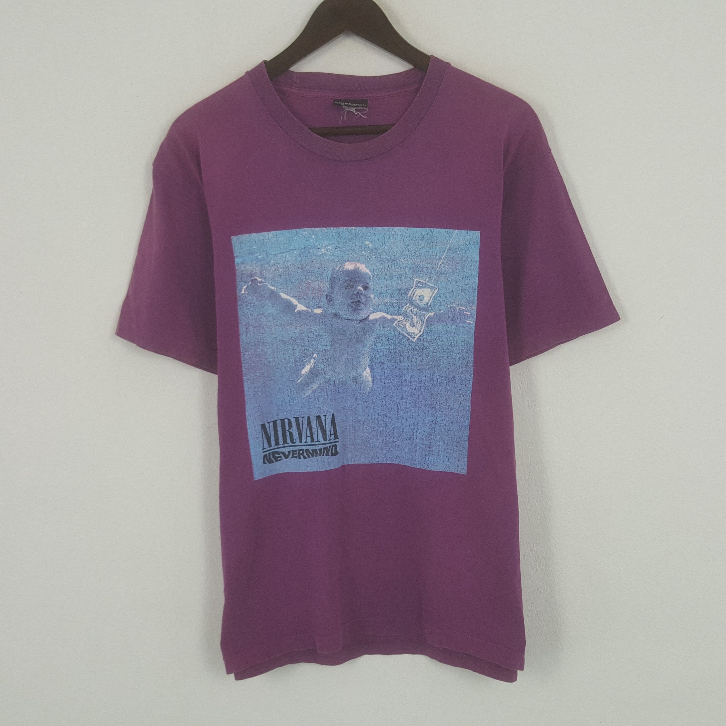 Band Tees × Nirvana × Vintage Vintage Nirvana Nevermind American Rock Band Tshirt Size US L / EU 52-54 / 3 - 1 Thumbnail