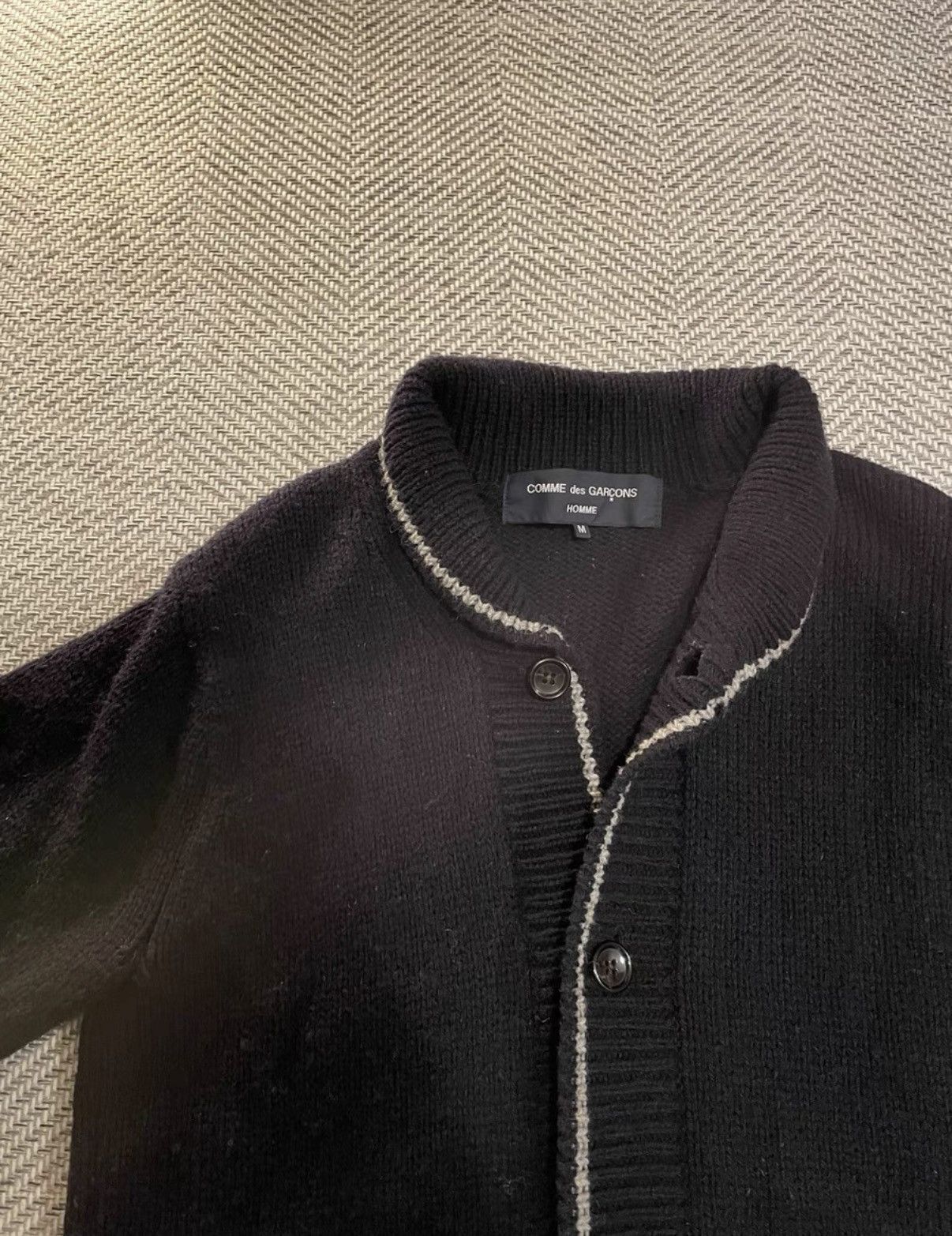 Comme des Garcons COMME DES GARCONS HOMME Wool Knit Cardigan K24 Size US M / EU 48-50 / 2 - 2 Thumbnail