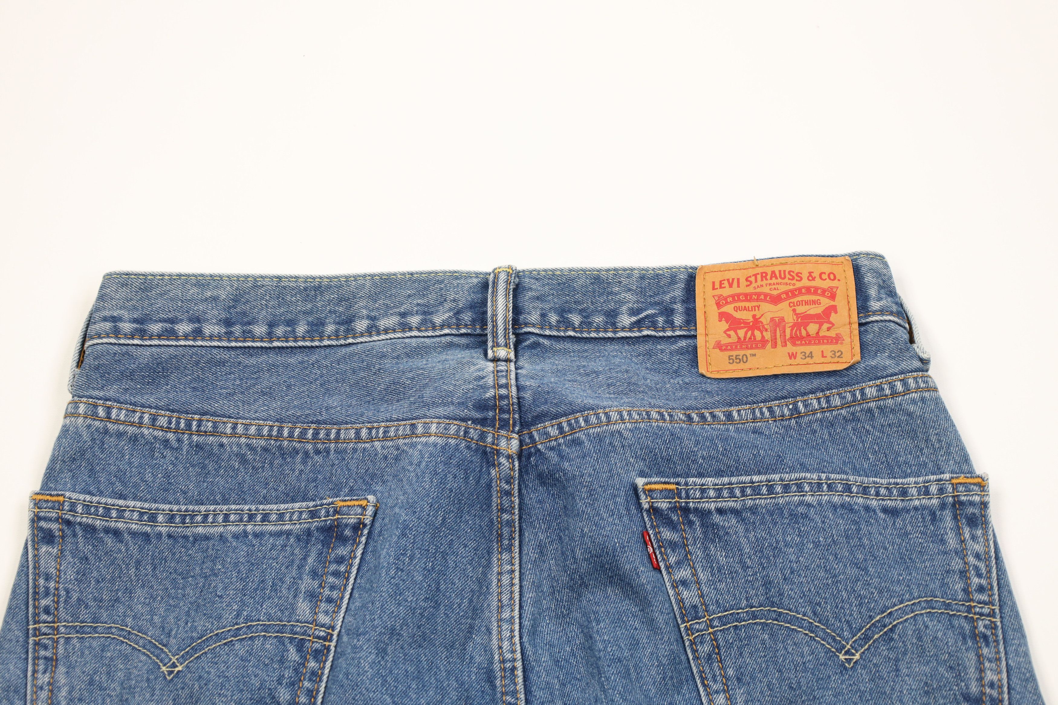 Levi's Vintage Y2K Levis 550 Relaxed Fit Denim Jeans Blue Cotton Size US 34 / EU 50 - 11 Thumbnail