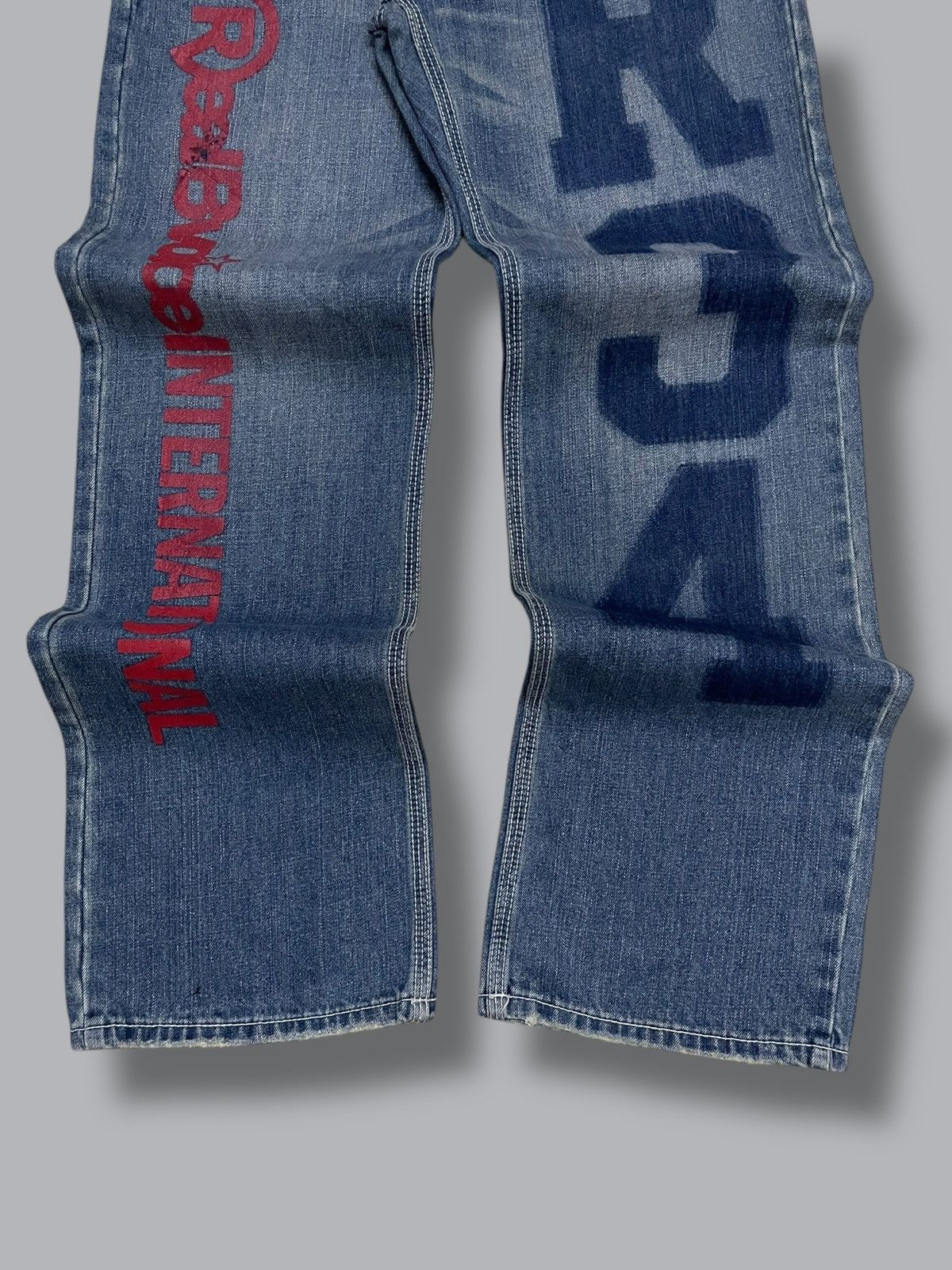 Japanese Brand Vintage 1990s Designer Iconic Real Bvoice Daicock R34 Denim Size US 30 / EU 46 - 6 Thumbnail
