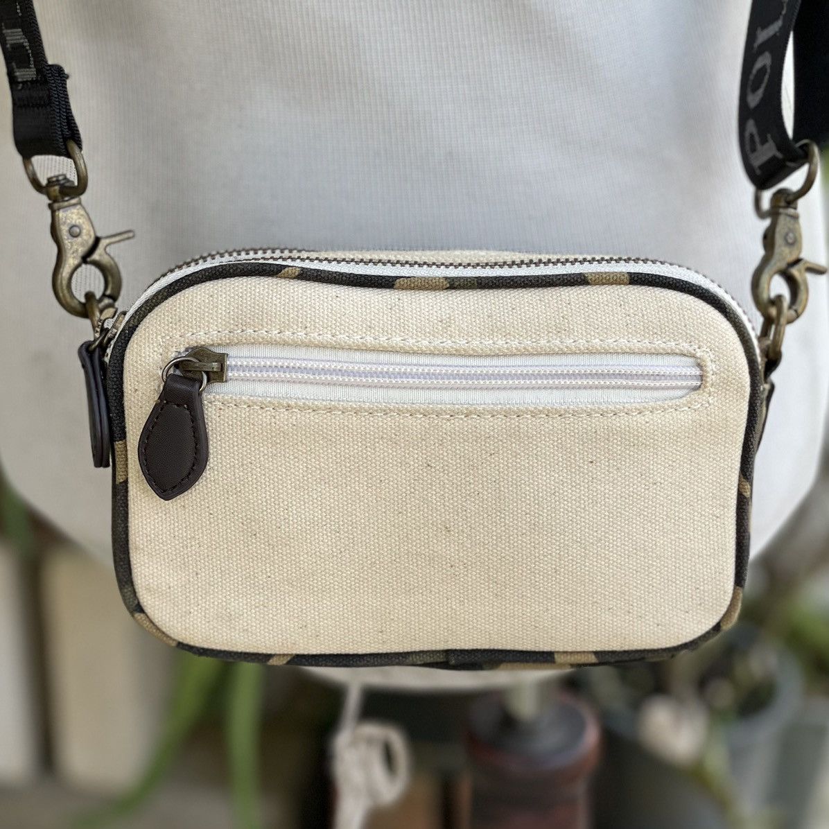 Canvas × U.S. Polo Assn. U.S.Polo.Assn Logo Canvas Military Small Crossbody Size ONE SIZE - 7 Thumbnail