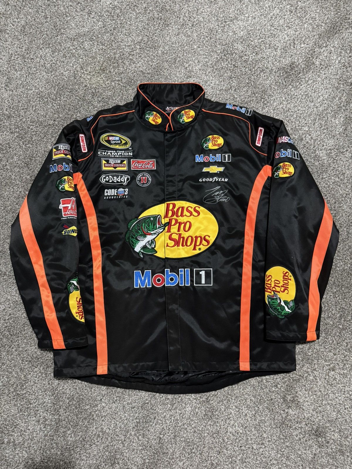 Bass Pro Shops Autographed Tony Stewart Bass Pro Shops Nascar Jacket Size US XL / EU 56 / 4 - 1 Thumbnail