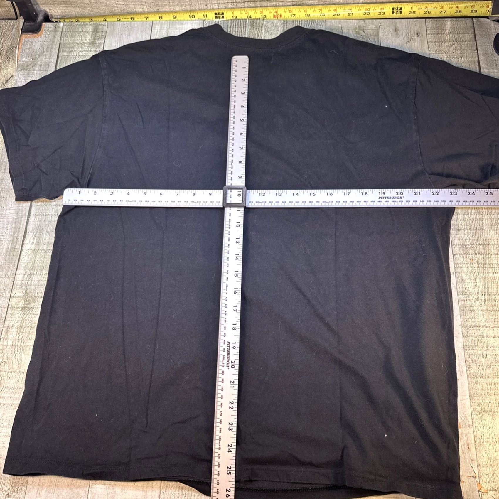 Vintage And Now This Los Angeles T-Shirt Mens Oversized-Fit Embroidered Angel XL Black Shirt Size US XL / EU 56 / 4 - 3 Thumbnail