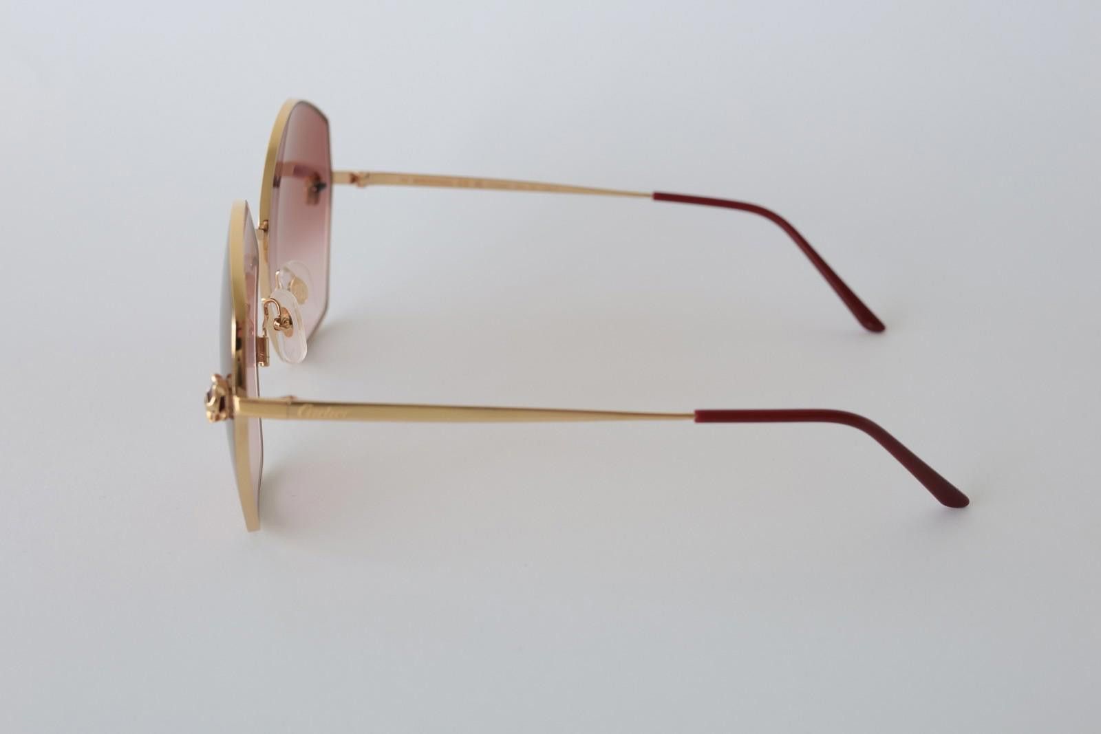 Cartier New Cartier eyewear optical sunglasses CT0356S 003 gold red Size ONE SIZE - 3 Thumbnail