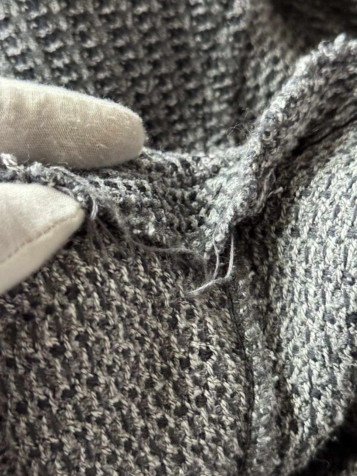 Ermenegildo Zegna Vintage Zegna knit vest in gray weave sz 54 Size US L / EU 52-54 / 3 - 8 Thumbnail