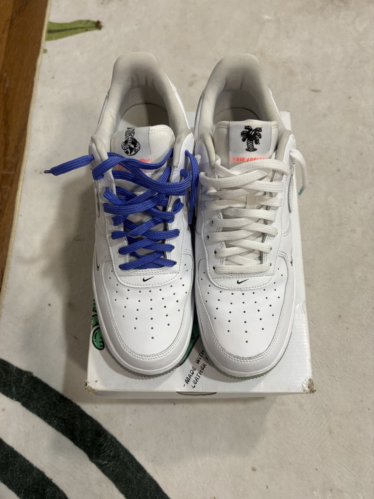 Nike Nike Air Force 1 x Steve Harrington Earth day Size 11 Size US 11 / EU 44 - 2 Thumbnail