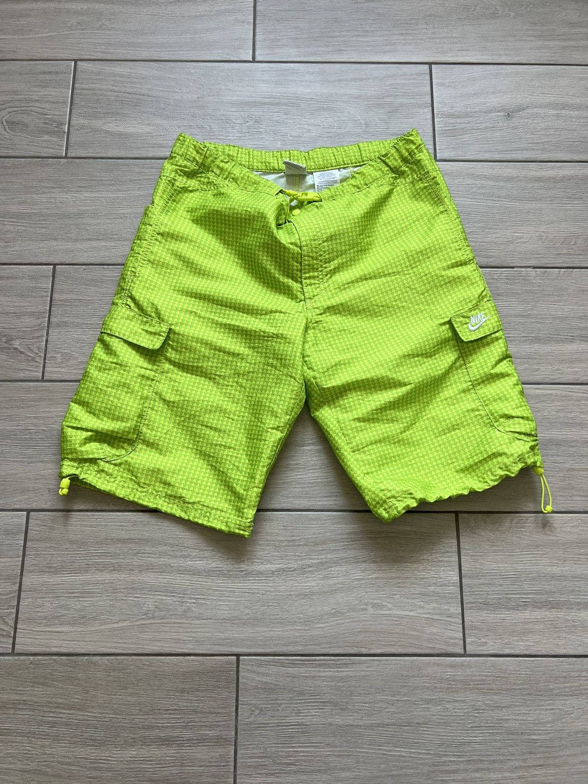 Nike Vintage Y2K Nike Swoosh Nylon Shorts ✅ Size US 32 / EU 48 - 2 Thumbnail