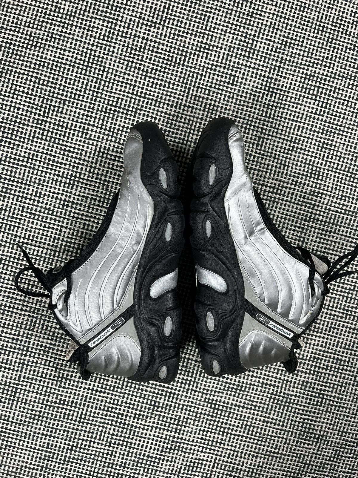 Reebok rare vintage Reebok DMX silver sneakers hi tops y2k Size US 8 / IT 38 - 4 Thumbnail