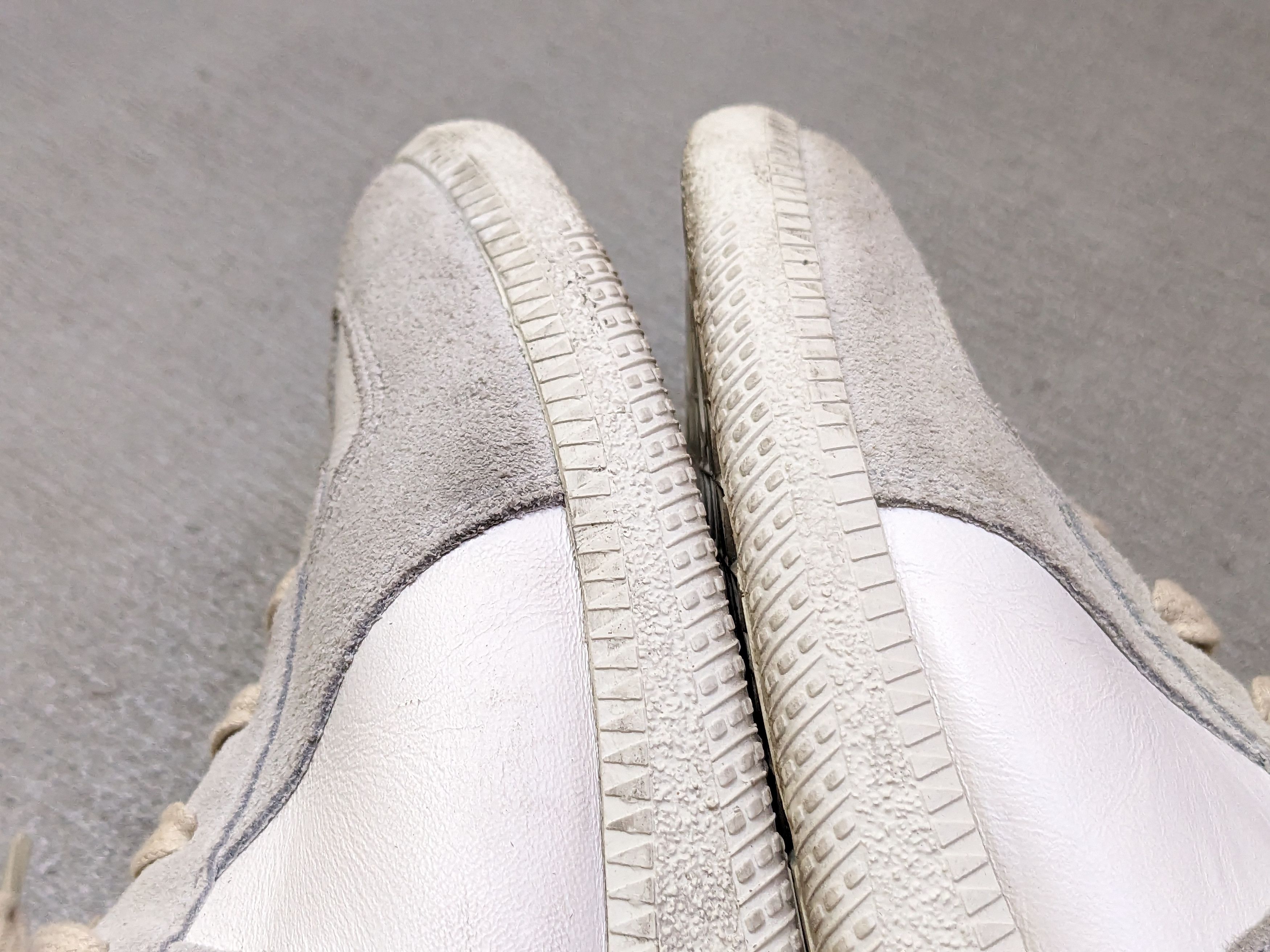 Maison Margiela Maison Margiela GAT Replica White Gray 7 40 Suede Leather Size US 7 / EU 40 - 6 Thumbnail