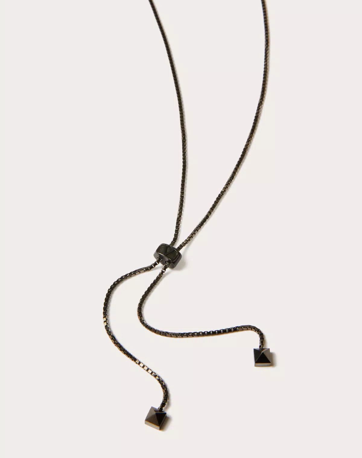 Valentino oc11z0725 Size:OS/ Melal Rockstud Necklace in Black Size ONE SIZE - 3 Thumbnail