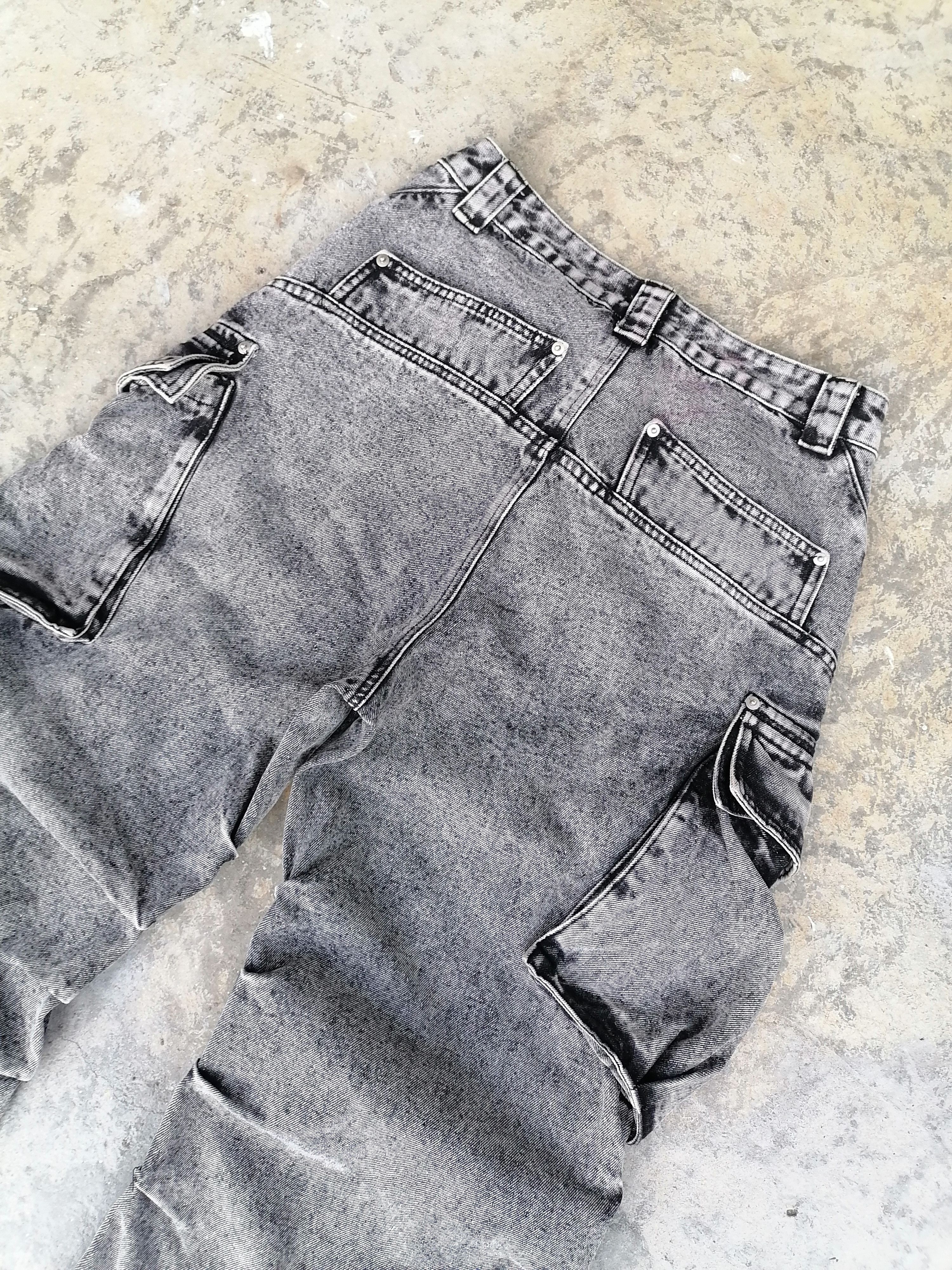 Japanese Brand Baggy Cargo Jeans SSC Whiskymellow Denim Pants Size US 30 / EU 46 - 7 Thumbnail