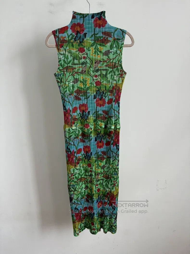 Issey Miyake Issey Miyake Green Dress Size M / US 6-8 / IT 42-44 - 3 Thumbnail