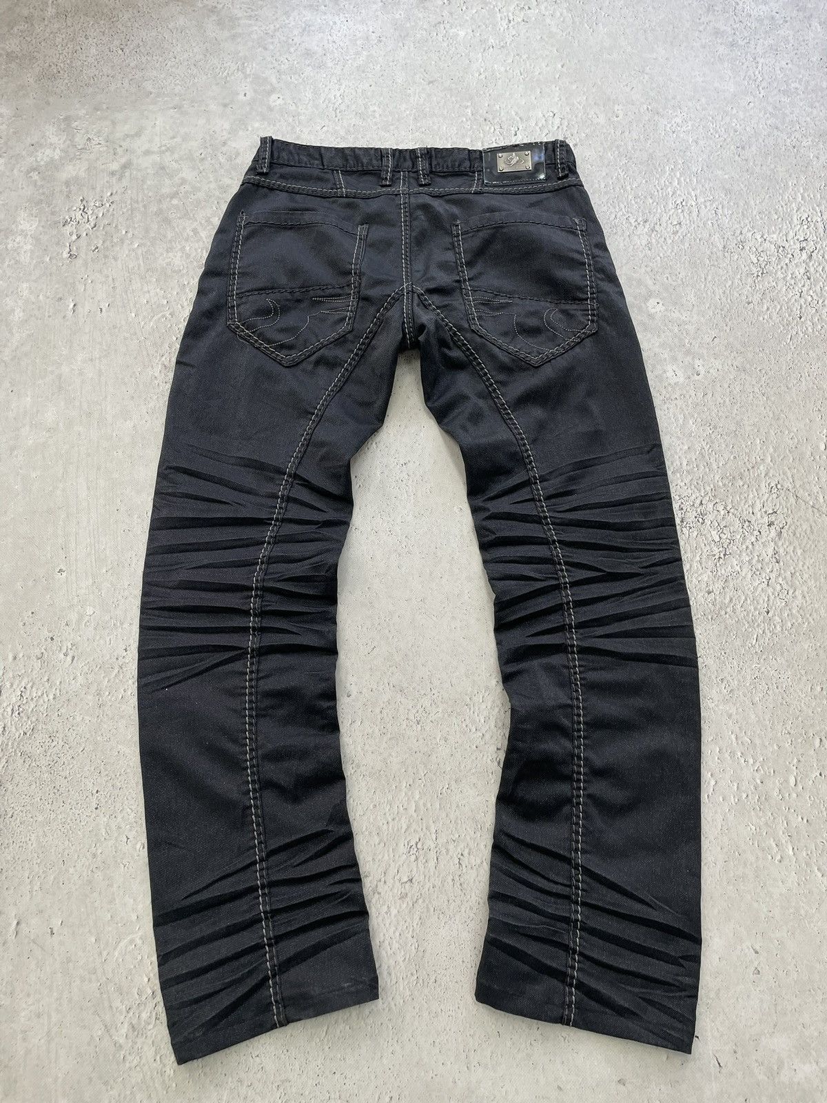 Junya Watanabe Rare slim junya watanabe style denim jeans pants stitching Size US 34 / EU 50 - 10 Thumbnail