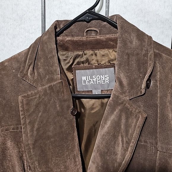 Wilsons Leather Wilson's Leather Jacket Large Brown with Belt Size L / US 10 / IT 46 - 2 Thumbnail