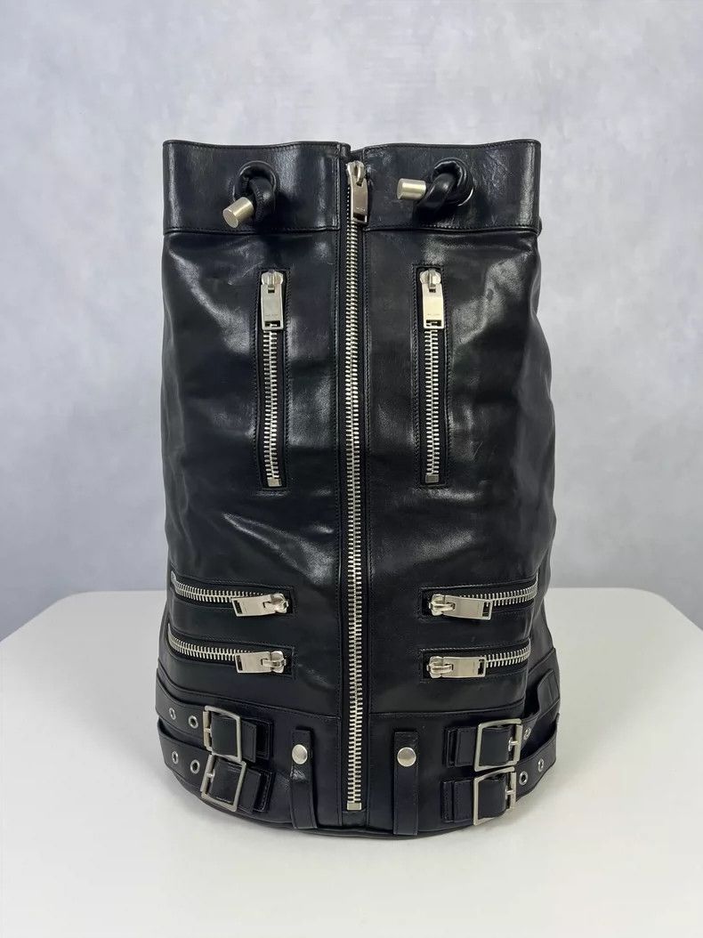 Saint Laurent Paris Saint Laurent 14fwMulti-Zip Motorcycle Cattlehide Bucket Ba Size ONE SIZE - 1 Thumbnail