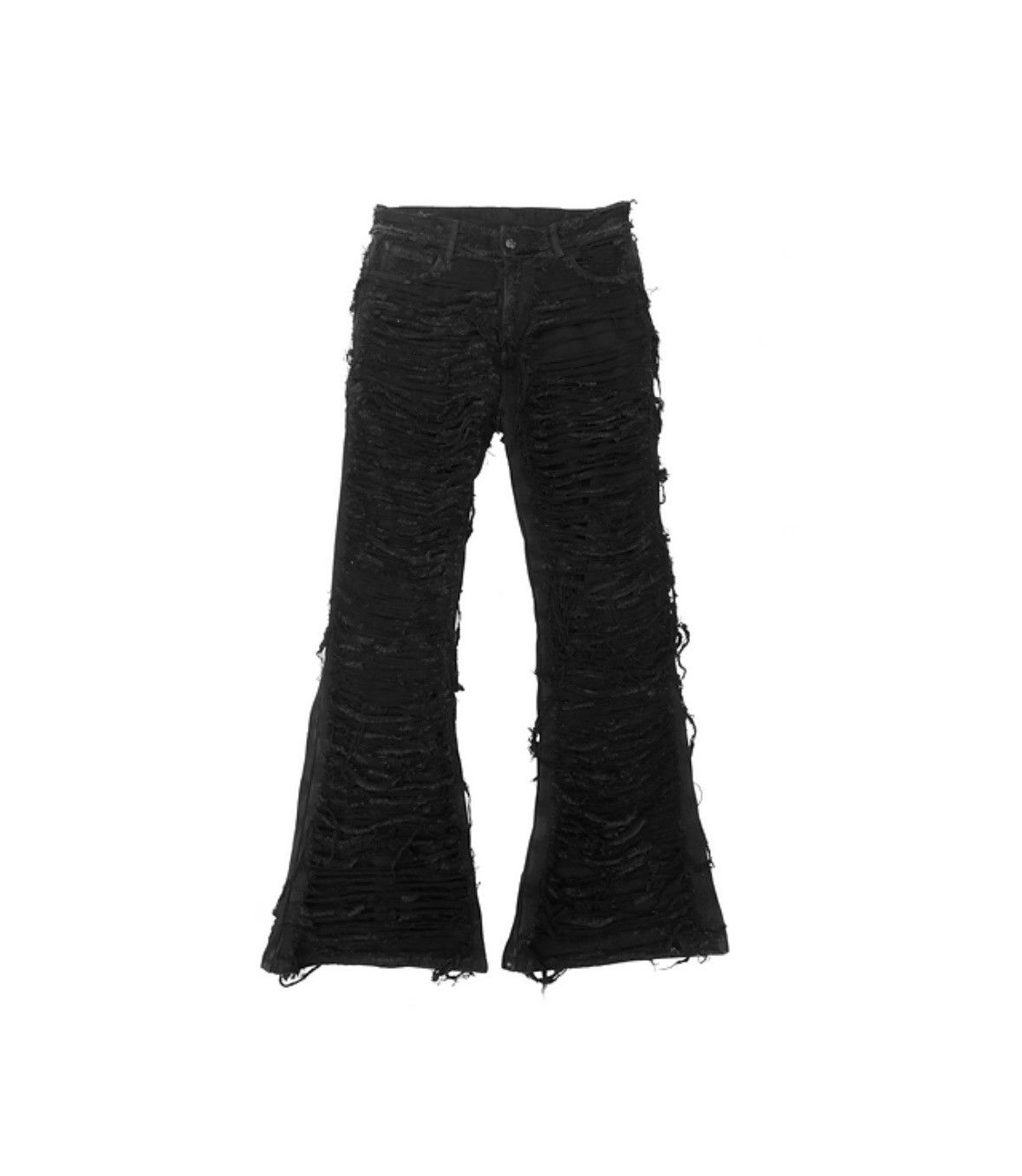 Other Rare black distressed crest flared denim Size US 30 / EU 46 - 1 Thumbnail