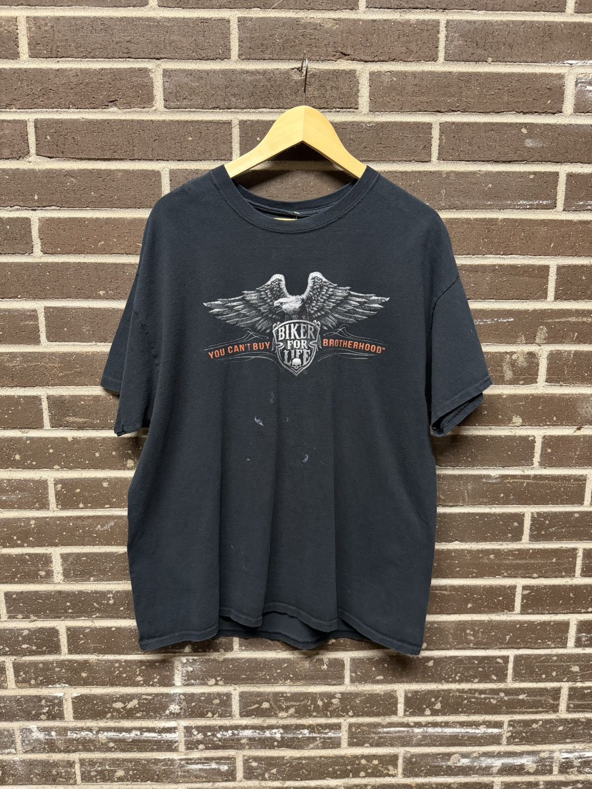 Vintage Thrashed Vintage (2014) Harley Tee Size US XL / EU 56 / 4 - 1 Thumbnail