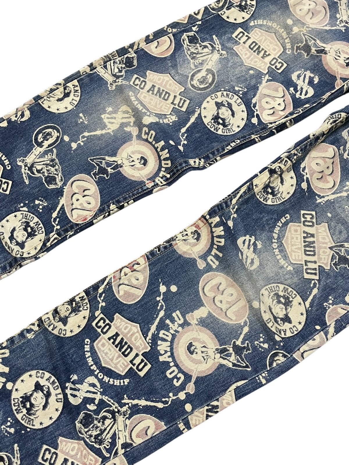 Hysteric Glamour Hysteric Glamour Style Co&Lu Japan All Over Print Jeans Size US 30 / EU 46 - 4 Thumbnail